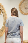 T-shirt basique gris chiné "Leo"