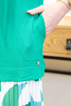 T-shirt fluide "Livia" – Vert Émeraude