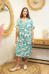 Robe imprimée fluide "Ibiza – Aqua"