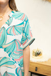 Robe imprimée fluide "Ibiza – Aqua"