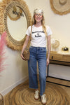 T-shirt “Mademoiselle en baskets” – Écriture Noire