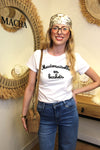 T-shirt “Mademoiselle en baskets” – Écriture Noire