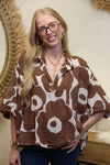Blouse "Moka Flower" Oversize