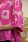 Blouse "Pink Flower" Oversize