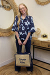 Blouse "Indigo Flower" Oversize