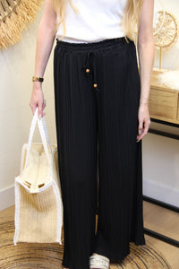 Pantalon "Cali" Plissé Noir