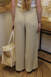 Pantalon "Cali" Plissé Sable