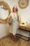 Robe "Capri" Croisée Sable