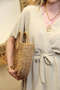 Robe "Capri" Croisée Sable