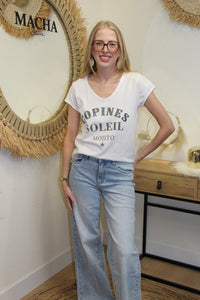 T-shirt Copines & Mojito Blanc