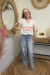 T-shirt La Vie Est Belle Orange