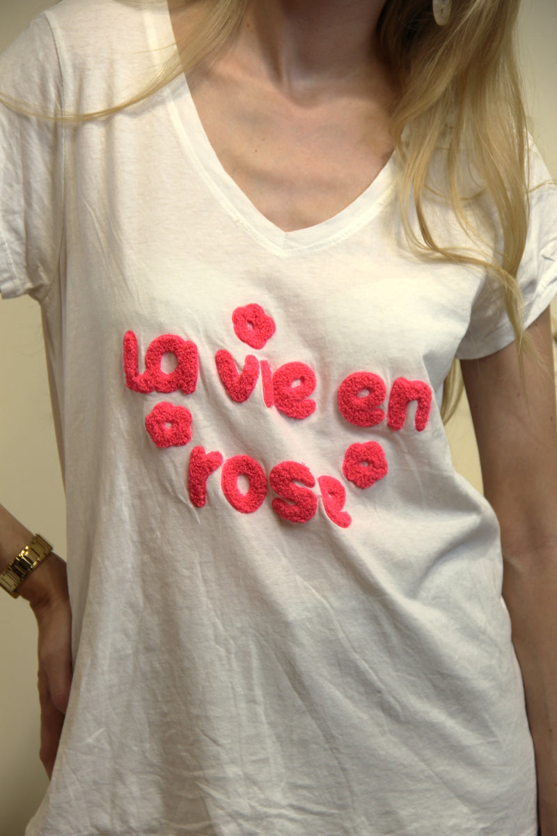 T-shirt La Vie en Rose Fuchsia