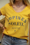 T-shirt Copines & Mojito – Jaune Soleil