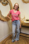 T-shirt Copines & Mojito – Rose Framboise