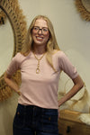 Pull Tilda – Maille Fine Rose Poudré