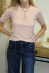 Pull Tilda – Maille Fine Rose Poudré