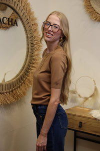 Pull Tilda – Maille Fine Camel