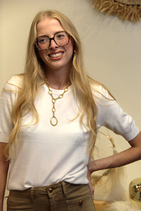 Pull Tilda – Maille Fine Blanc