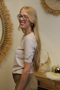 Pull Tilda – Maille Fine Écrue