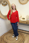 Pull Lou – Rouge Piment
