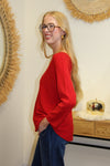 Pull Lou – Rouge Piment