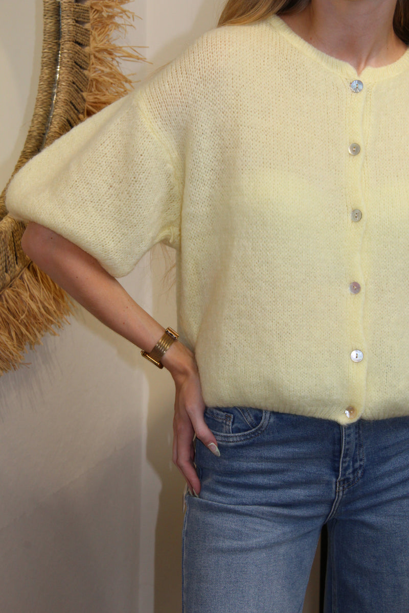 Gilet Célia – Jaune Pâle