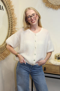 Gilet Célia – Écru