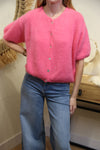 Gilet Célia – Rose Framboise
