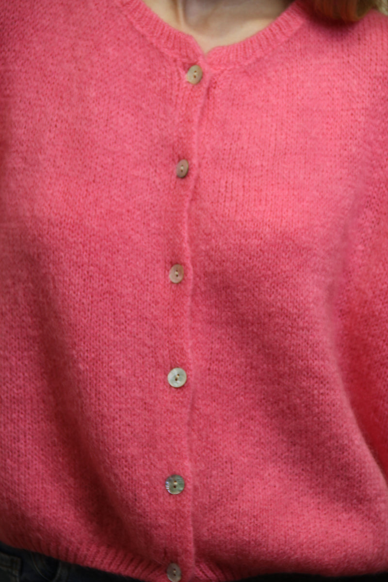 Gilet Célia – Rose Framboise