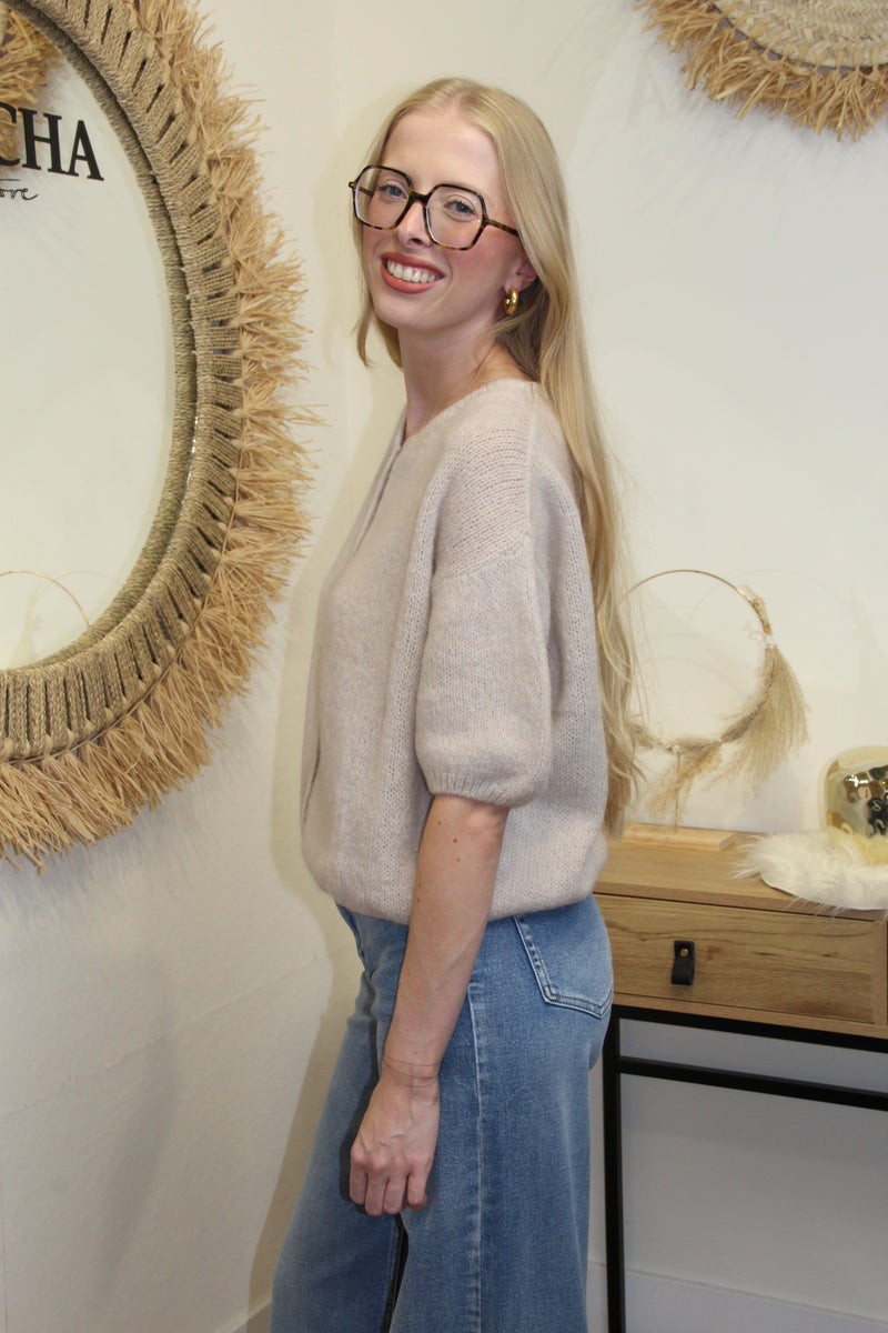 Gilet Célia – Beige Sable