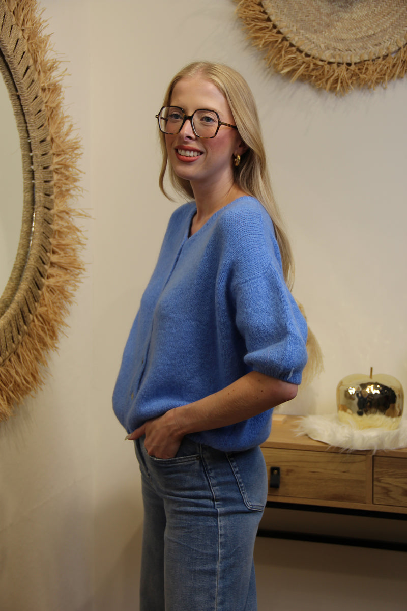 Gilet Célia – Bleu Azur