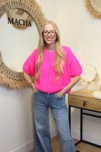Gilet Célia – Rose Fuchsia