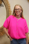 Gilet Célia – Rose Fuchsia