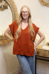 Pull Sans Manches Léna – Rouille