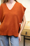 Pull Sans Manches Léna – Rouille