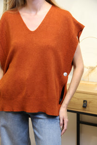 Pull Sans Manches Léna – Rouille