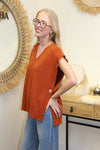 Pull Sans Manches Léna – Rouille