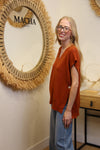 Pull Sans Manches Léna – Rouille