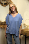 Pull Sans Manches Léna – Bleu Azur