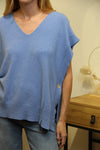 Pull Sans Manches Léna – Bleu Azur