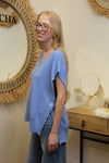 Pull Sans Manches Léna – Bleu Azur
