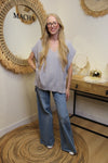 Pull Sans Manches Léna – Gris Perle