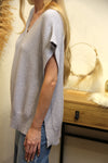 Pull Sans Manches Léna – Gris Perle