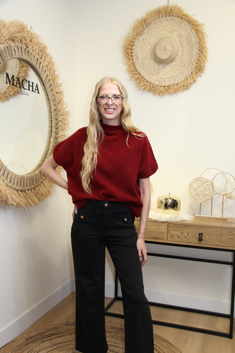 Pull Livia – Rouge Bordeaux