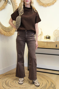 Jean Flare Daria – Chocolat