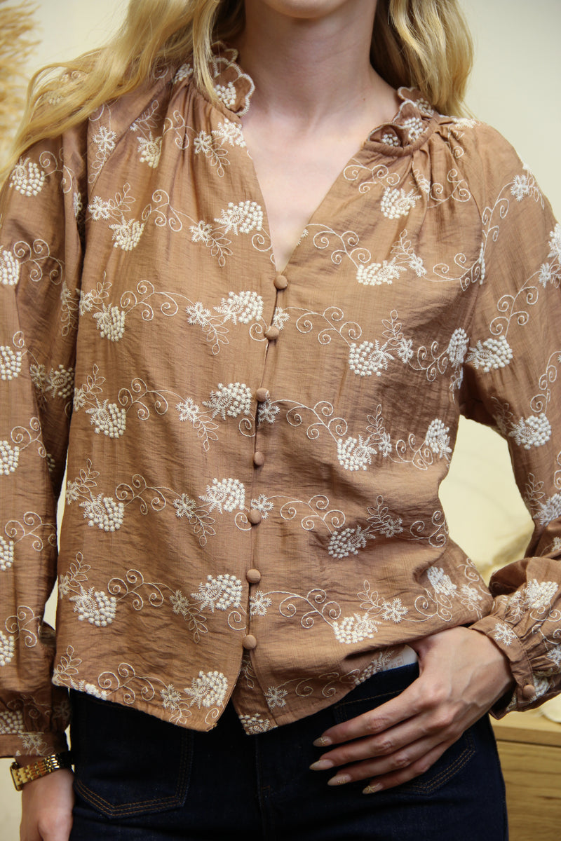 Blouse Flora – Broderies Cannelle