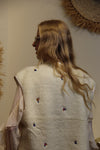 Gilet Noa – Mouton Brodé Crème