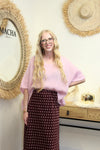 Pull Daisy – Maille Douce Rose Dragée
