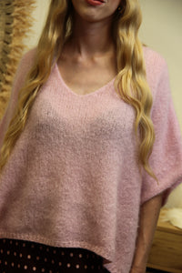 Pull Daisy – Maille Douce Rose Dragée