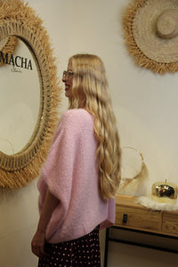 Pull Daisy – Maille Douce Rose Dragée